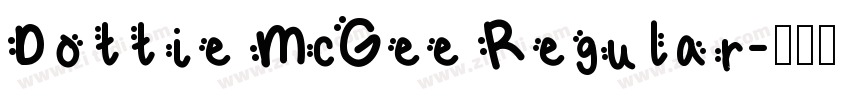 Dottie McGee Regular字体转换